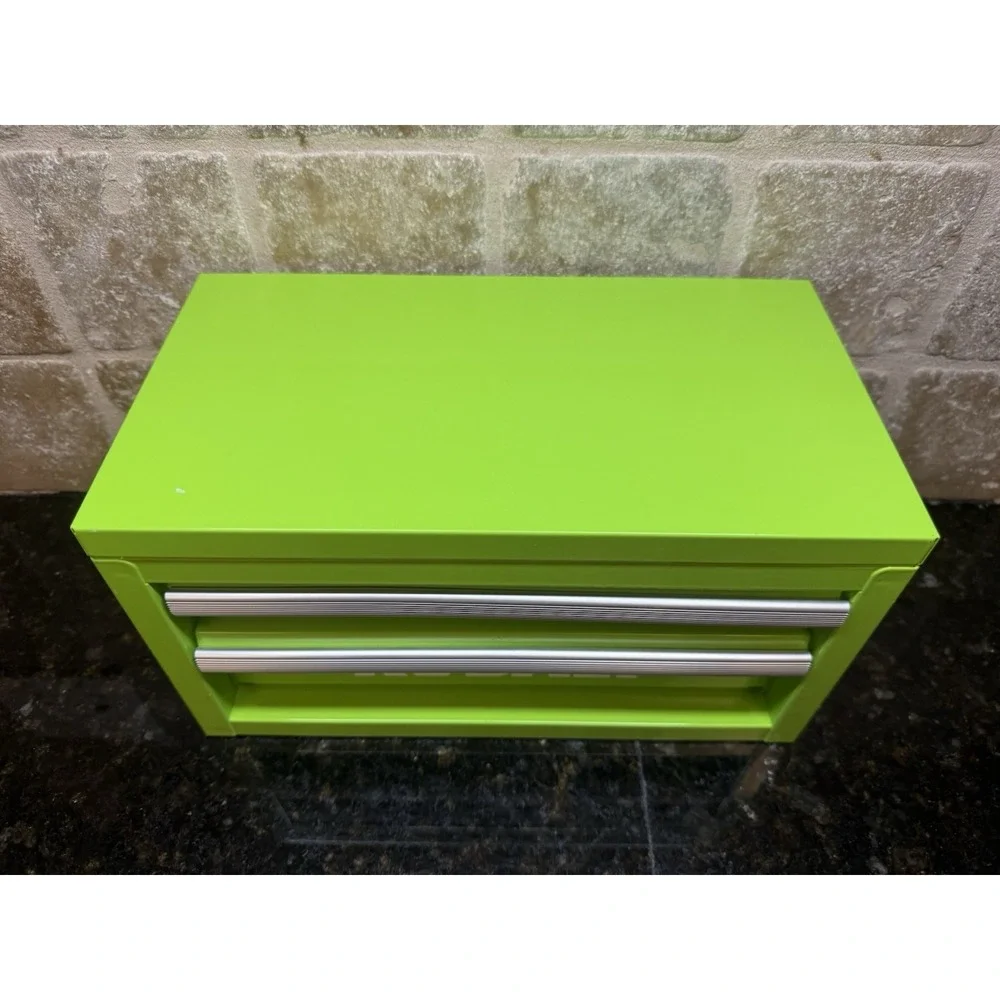 KOBALT MINI Steel Tool Box Lime Green 2 Drawer 3 Sections Lowe's Gift